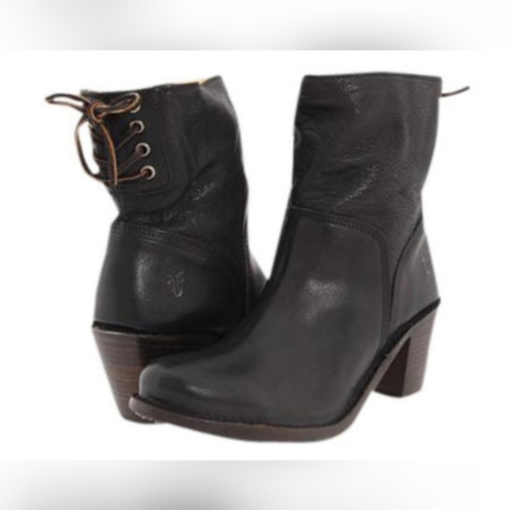 Frye Carmen Short Lace Boot sz 10 65.00 Firm